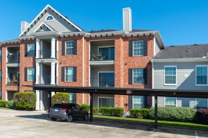 One Bedroom Apartments for Rent in Conroe, TX - Exterior Building with Covered Parking (2)  
